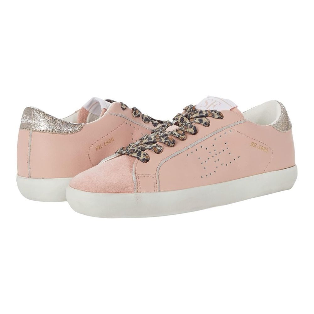 SAM EDELMAN Aubrie Mini Lace Up Sneakers in Rose Bud Pink Size Youth 4 NEW